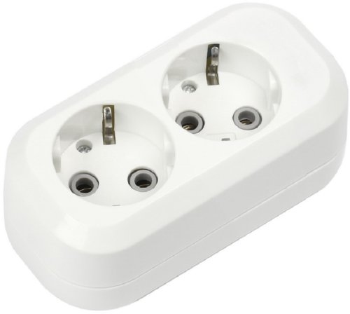 Колодка с заземлением Smartbuy 2-м 16А 3500Вт белый картинка 